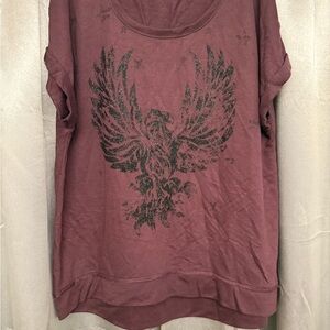 Women's Maroon Graphic Tee